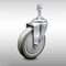 Service Caster 5 Inch SS Gray Polyurethane Wheel Swivel 3/8 Inch Threaded Stem Caster SCC SCC-SSTS20S514-PPUB-381615 - alternate 2